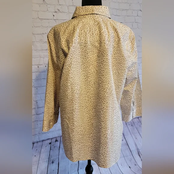 Chico's Animal Print Blouse - Picture 2 of 4